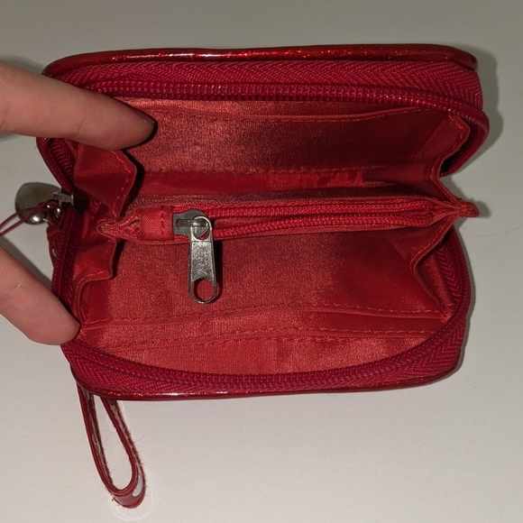 Vintage Disney Parks Minnie Mouse glitter red wallet - Picture 3 of 5